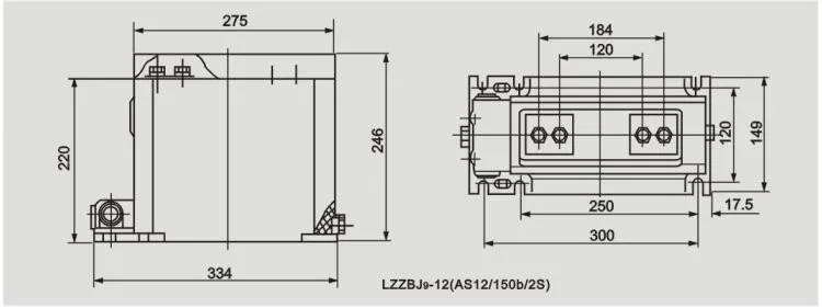 AS12 12 kv indoor block type CT current transformer LZZBJ9-12